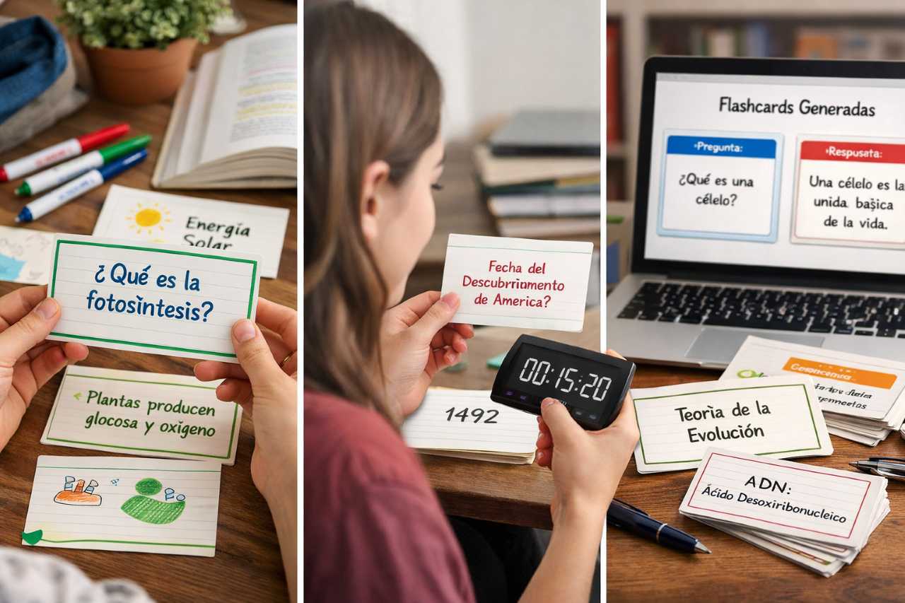 Guía para estudiar con flashcards